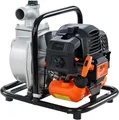 FUXTEC Benzin Wasserpumpe FX-WP143 - bis zu 8000 l/h | 30m Förderhöhe | 2-Takt | 1,7 PS | 1250W | Benzin | 1" Schlauchanschluss