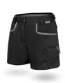 WÜRTH MODYF Damen Arbeitsshorts Stretch X - professionelle Arbeitshose für Frauen - Arbeitsshorts mit Reißverschluss - in der Größe 36 in Schwarz