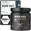 maorika - Manuka Honig 800 MGO + 500g im Glas (lichtundurchlässig, kein Plastik) - laborgeprüft, zertifiziert aus Neuseeland