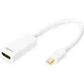 Digitus mini DP zu HDMI (Mini DP, DC-Stecker 4.5 mm, 15 cm) (DB-340404-001-W)