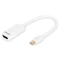 DIGITUS DisplayPortKabel miniDP -> HDMI-A St/Bu 0.15m weiß DB-340404-001-W (4016