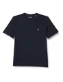 Marc OߴPolo Herren T-Shirt aus Bio-Baumwolle mit Rundhalsausschnitt, Blau (Dark Navy), M