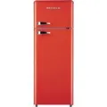 Wolkenstein Retro-Kühl-Gefrierkombination GK212.4RT Feuerrot EEK: E