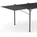 Neigbares Und Verstellbares Vordach 250 X 150 Cm Für Pergola Einziehbares Dach Anthrazitgrau