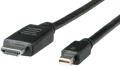 ROLINE - Videokabel - DisplayPort / HDMI - HDMI (M) bis Mini DisplayPort (M) - 3 m - abgeschirmt - Schwarz (11.04.5797)