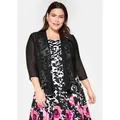 Sheego Blusenblazer Bolero 3/4-Arm . schwarz 44/46