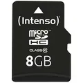 Intenso Speicherkarte microSDHC-Card Class 10, 8 GB, 1 St.