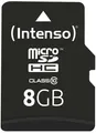Intenso Speicherkarte microSDHC Card 8GB C10