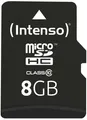 Intenso Speicherkarte microSDHC Card 8GB C10