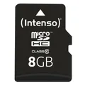 Intenso microSD 8GB Class 10 Speicherkarte inkl. SD-Adapter Datenspeicher