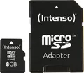Intenso Micro SD Card 8 GB Speicherkapazität Class 10 inkl. SDHC Adapter B Ware