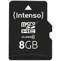 Intenso microSDHC Karte Class 10 Speicherkarte mit SD Adapter