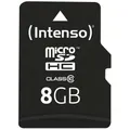 Intenso Speicherkarte microSDHC-Card Class 10, 8 GB, 1 St.