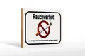 Holzschild Hinweis 18x12 cm Rauchverbot lass Kippe lieber Deko Schild