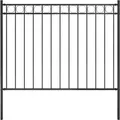 Gartenzaun Stahl 1,81x1,2 M Schwarz Vidaxl