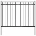 Gartenzaun 1,7x1,2 m Stahlschwarz