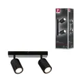 Spotlight Lirena GU10 max. 2x10W Schwarz matt Metall