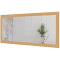 MySpiegel.de Wandspiegel Doman auf dekorativen Holzplatte im modernen Stil mit elegantem Rahmen 60 cm x 160 cm x 2.2 cm