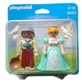 Playmobil 6843 Prinzessin und Magd mit Zubehör Figuren Set 12 Teile Figur Frau