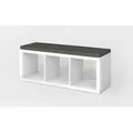 Kühnemuth Polsterauflage Polsterauflage Sitzauflage kompatibel mit Ikea Kalax Regalsystem 111 cm x 4 cm x 39 cm
