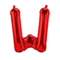 Folienballons Buchstaben Rot - 40/80/100 cm für Geburtstag Hochzeit Party Dekoration Happy Birthday JGA Geschenk Luftballon Abschluss Riesenballon ABI groß XXL klein Black Jungen (80 cm - W)