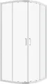 welltime Runddusche New Trento, BxT: 90x90 cm, Einscheibensicherheitsglas, Extrahohe 195cm, 6mm ESG, verbessertes Rollensystem