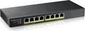 Zyxel GS1915 Series GS1915-8EP - Switch - kompatibel mit NebulaFLEX - Smart - 8 x 10/100/1000 (PoE+) - Desktop, wandmontierbar - PoE+ (60 W) (GS1915-8EP-EU0101F)