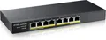 ZYXEL GS1915-8EP Netzwerk Switch 8-Port Gigabit Ethernet PoE+ 60 Watt schwarz