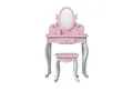 TEAMSON™ KIDS    Schminktisch Princess Rapunzel Kinder-Schminktisch aus Holz mit Spiegel & Hocker