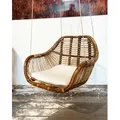 Hängesessel Hängestuhl Hängesitz Hängeschaukel Rattan 66x65x49cm 300159 - Braun