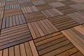 HEXIM Terrassenfliesen 33x33cm Klickfliesen Thermoesche Holzfliesen Balkonfliesen - (18 Stück) Bodenplatten Terrasse Garten Klickfliese Außenbereich