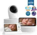 Anker Innovations Eufy Baby Monitor E21, Kamera, Schwarz, Weiß, Akku