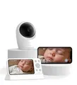 eufy Babyphone mit Kamera E21, 4K UHD, 5-Zoll-Display (720p), Hybrid-WLAN/Offline-Modus, Steuerung per App & Monitor, Schwenk- & Neigefunktion, 8-Fach Zoom, tragbare Kamera mit Akku