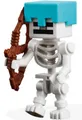 LEGO Minecraft Minifigur - min178 - Skelett mit Helm - aus 21261