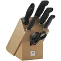 ZWILLING VIER STERNE 7-tlg, Messerblockset, Natur