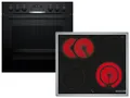 Bosch HND611LS67 Set Einbauherd HEB517BB3 + Glaskeramikkochfeld NKN645GA2E