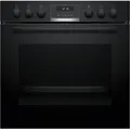 Bosch HND611LS67 Set Einbauherd HEB517BB3 + Glaskeramikkochfeld NKN645GA2E - Schwarz