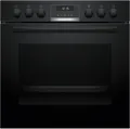 Bosch Einbau-Herd-Set HND611LS67 | Elektro-Backofen 71l | Glaskeramik-Kochfeld 60cm | Autopilot |  | Schwarz,  (Spektrum:  bis D)