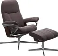Stressless® Fußhocker Consul, mit Cross Base, Größe S, M & L, Holzakzent Braun