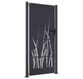 vidaXL Gartentor Gartentor Anthrazit 100x175 cm Stahl Gras-Design