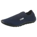 Leguano SCIO Barfußschuh Slipper, Freizeitschuh, Bequemschuh mit seitlichem Logo-Emblem blau 36 EU