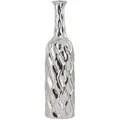 Beliani Dekovase, Silber, Stein, Mode, 45 cm, Dekoration, Vasen, Keramikvasen