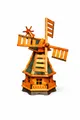 Holzdekoladen Deko-Windrad Garten-Windmühle Holz 70 cm kugelgelagert drehbar Deko