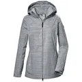 G.I.G.A. DX by killtec Funktionsjacke GS 67 WMN JCKT Gestreifte Damen Outdoorjacke, wasserabweisend, 2-Wege-Reißverschluss blau|grau 46 EU