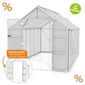 Vitavia Gewächshaus Olymp 11500 257x448cm HKP 4mm eloxiert + Fundamentsrahmen