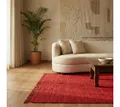 Elegant Floors Teppich Elegant Floors® Chindi Teppich ROT 60x90 cm handgewebt aus Baumwolle –, Höhe: 9 mm