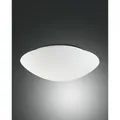 Deckenleuchte PANDORA, E27, Metall / geblasenes Glas, weiß, Ø 36cm