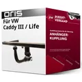 Für VW Caddy III / Life Typ 2KB/2KA (Oris) Anhängerkupplung vertikal abnehmbar