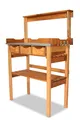 Pflanztisch mit 3 Schubladen und Ablage in braun B78 x T38 x H82/113 cm