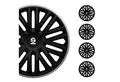 OMAC Radkappen Sparco 14 Zoll Roma Silber Grau 4tlg, (4-St) Einfache Installation, Haltbar